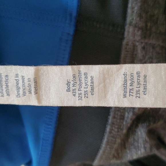Lululemon Blue/Gray Cropped Leggings - Picture 7 of 7